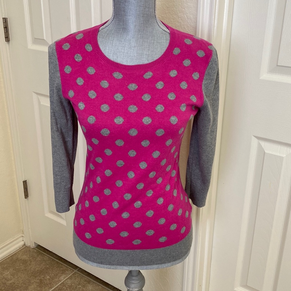Banana Republic Pink and Grey Sweater
